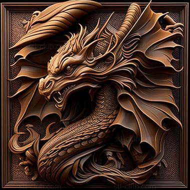 3D model st dragon (STL)